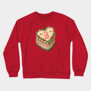 Tis The Season - Christmas vintage cake icing Crewneck Sweatshirt